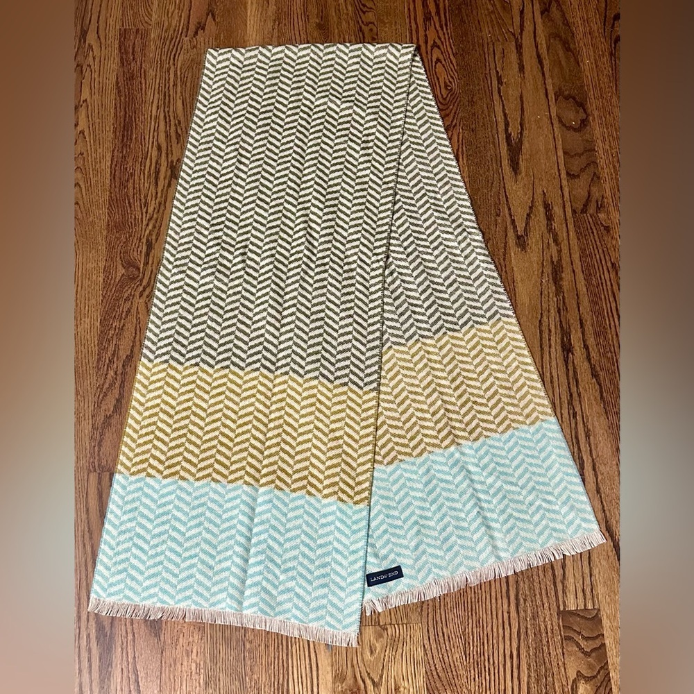 Lands' End Chevron Scarf